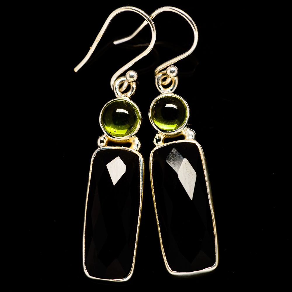Black Onyx Earrings handcrafted by Ana Silver Co - EARR406157