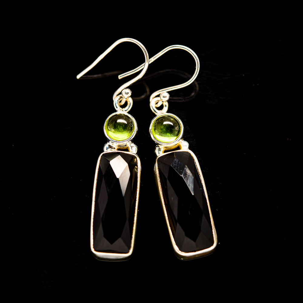 Black Onyx Earrings handcrafted by Ana Silver Co - EARR406251