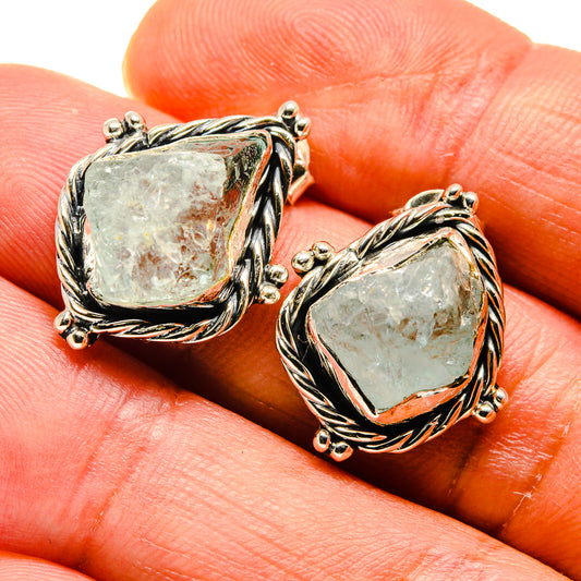 Aquamarine Earrings handcrafted by Ana Silver Co - EARR407704