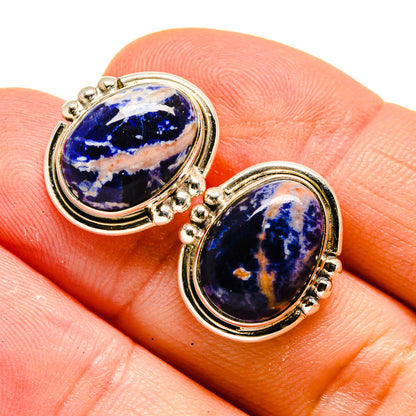 Sodalite Earrings handcrafted by Ana Silver Co - EARR408002