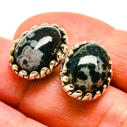 Ocean Jasper Earrings handcrafted by Ana Silver Co - EARR408163