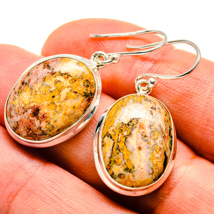 Poppy Jasper Earrings handcrafted by Ana Silver Co - EARR408869