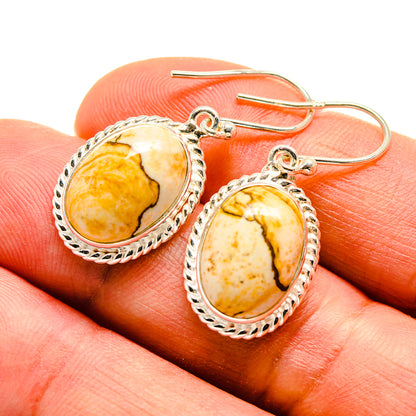 Picture Jasper Earrings handcrafted by Ana Silver Co - EARR409204