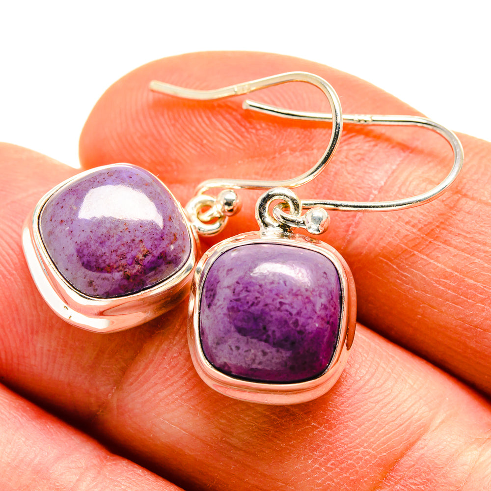 Charoite Earrings handcrafted by Ana Silver Co - EARR409216