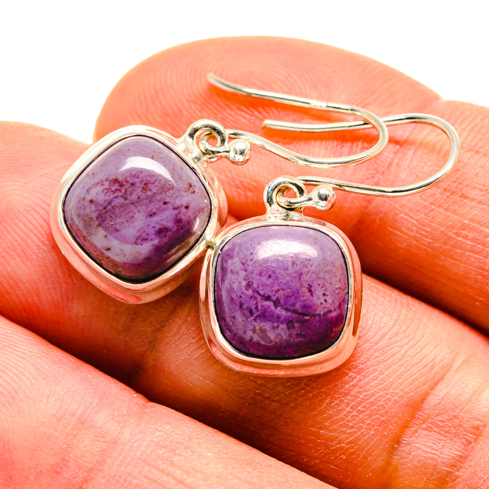 Charoite Earrings handcrafted by Ana Silver Co - EARR409264