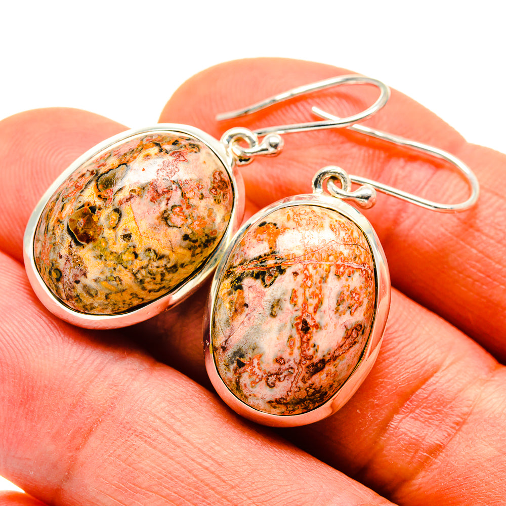 Poppy Jasper Earrings handcrafted by Ana Silver Co - EARR409382