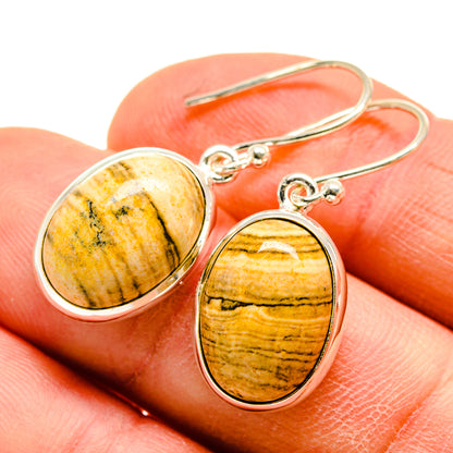 Picture Jasper Earrings handcrafted by Ana Silver Co - EARR409422