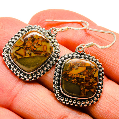 Chert Breccia Earrings handcrafted by Ana Silver Co - EARR409890