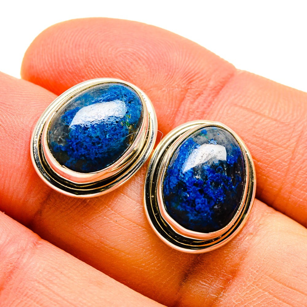 Chryscolla In Quartz Earrings handcrafted by Ana Silver Co - EARR409900
