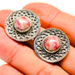 Rhodochrosite Earrings handcrafted by Ana Silver Co - EARR410234