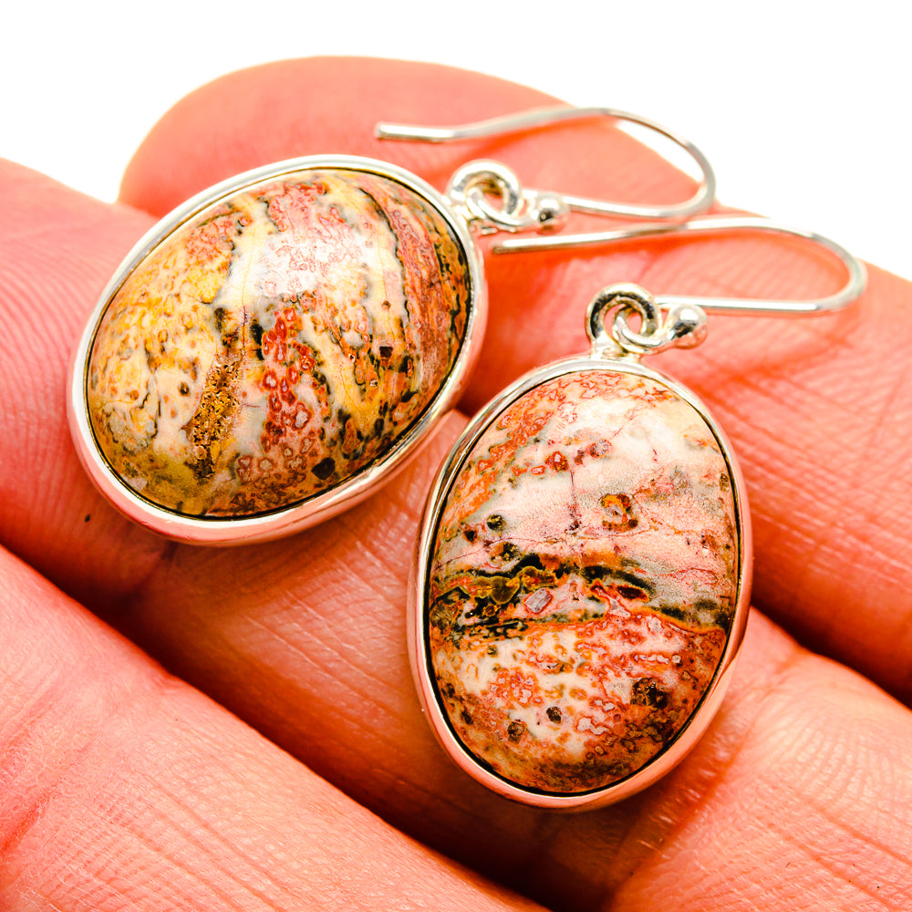 Poppy Jasper Earrings handcrafted by Ana Silver Co - EARR410302