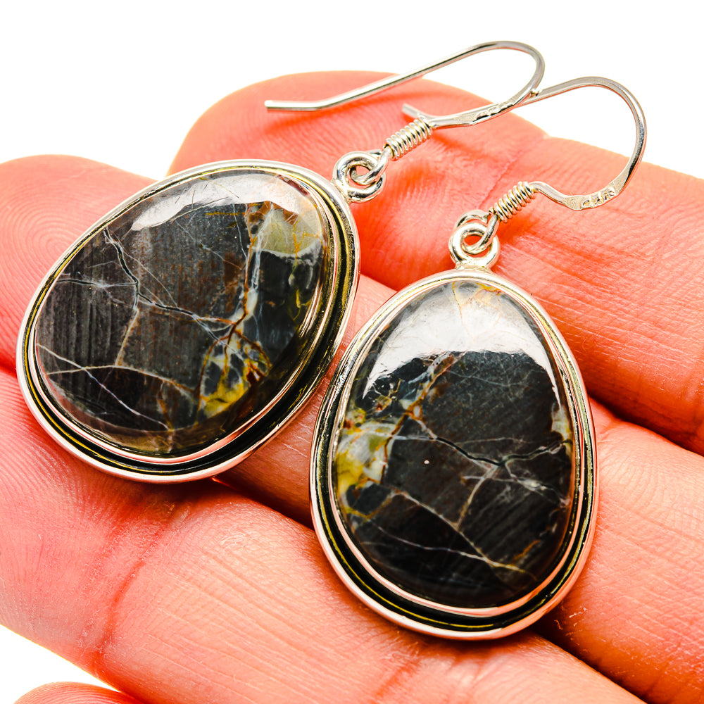 Pietersite Earrings handcrafted by Ana Silver Co - EARR410506