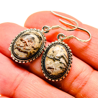 Ocean Jasper Earrings handcrafted by Ana Silver Co - EARR410565