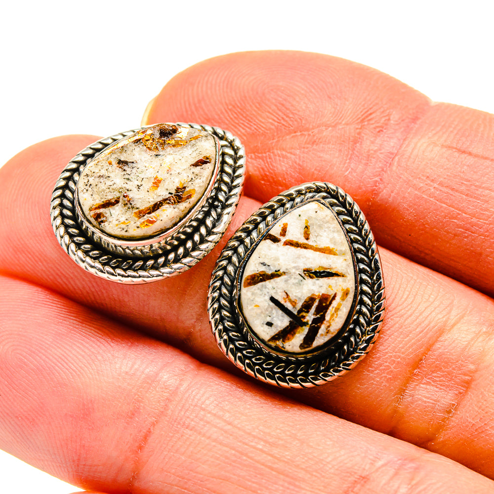 Astrophyllite Earrings handcrafted by Ana Silver Co - EARR410842