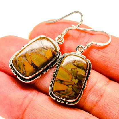 Chert Breccia Earrings handcrafted by Ana Silver Co - EARR410847