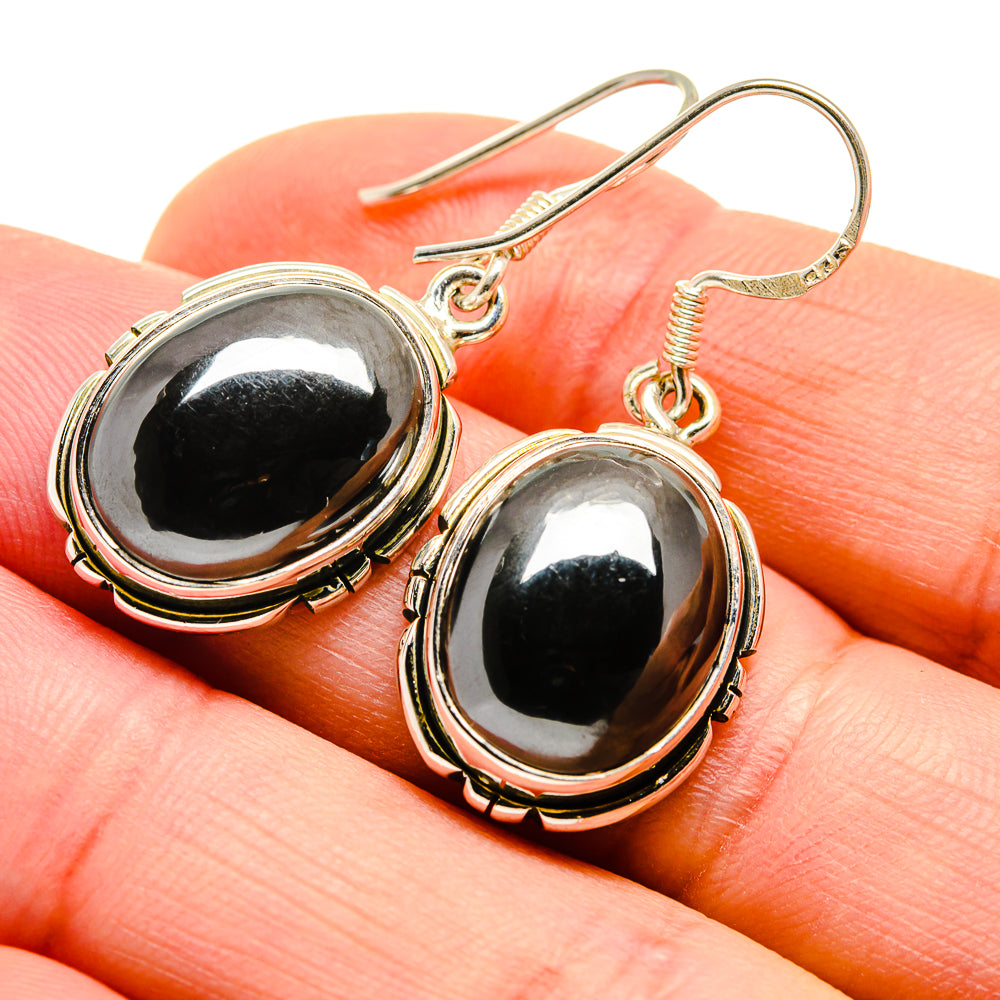 Hematite Earrings handcrafted by Ana Silver Co - EARR411169