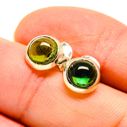 Green Tourmaline Earrings handcrafted by Ana Silver Co - EARR411229
