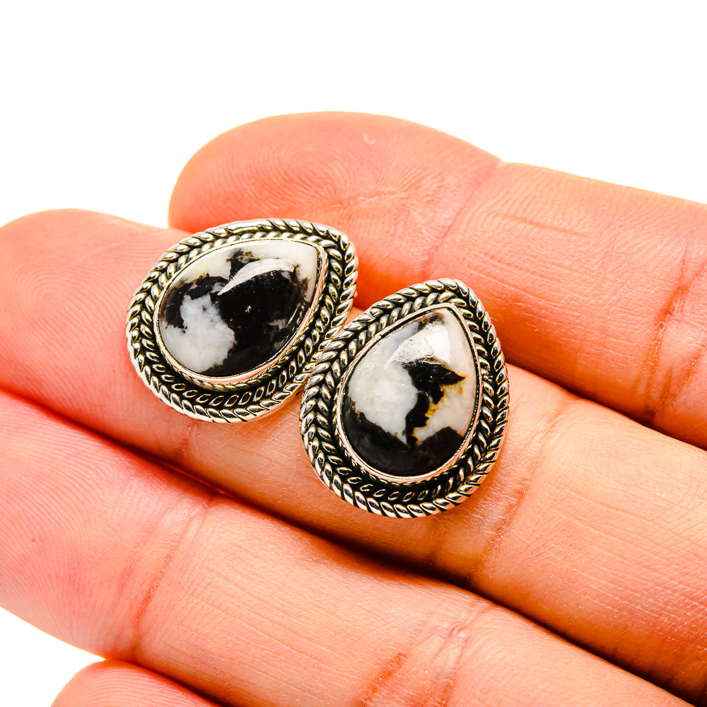 Pinolith Jasper Earrings handcrafted by Ana Silver Co - EARR411230