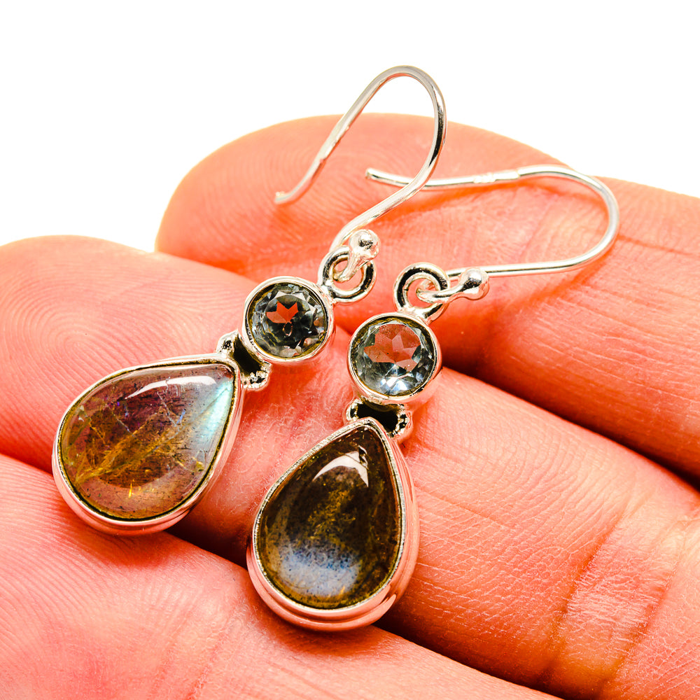 Labradorite Earrings handcrafted by Ana Silver Co - EARR411262