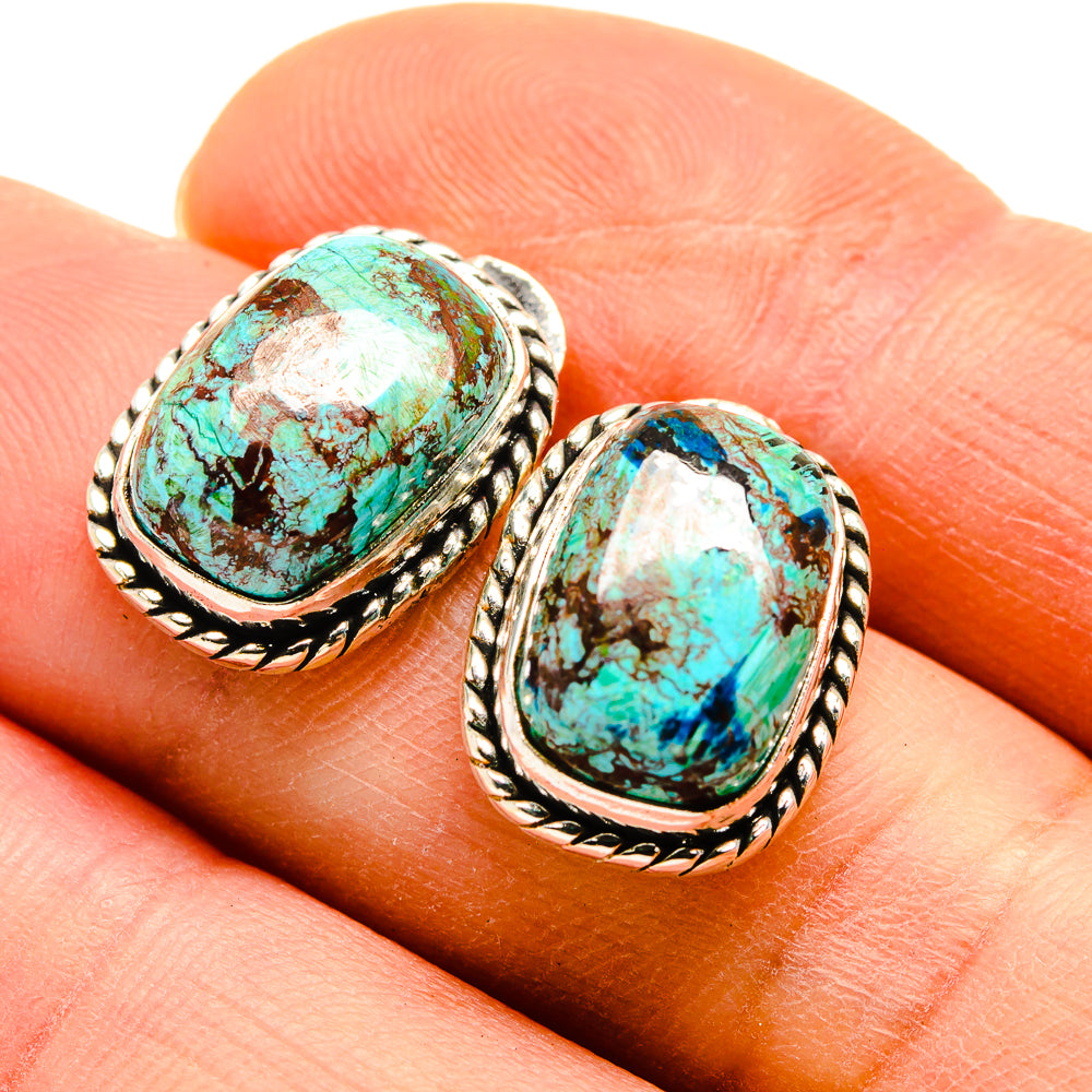 Azurite Earrings handcrafted by Ana Silver Co - EARR411294