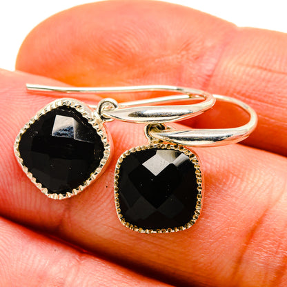 Black Onyx Earrings handcrafted by Ana Silver Co - EARR411322