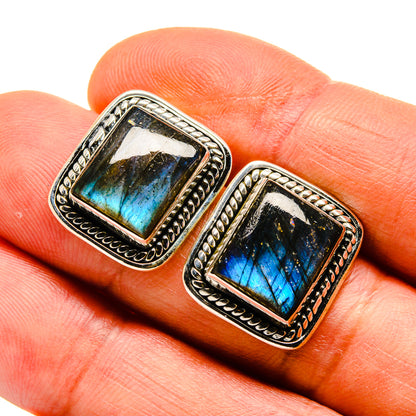 Labradorite Earrings handcrafted by Ana Silver Co - EARR411391
