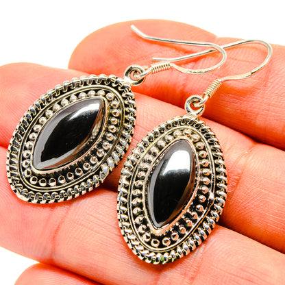 Hematite Earrings handcrafted by Ana Silver Co - EARR411459