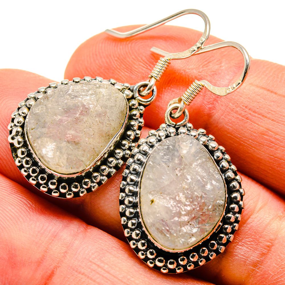 Rainbow Moonstone Earrings handcrafted by Ana Silver Co - EARR411471