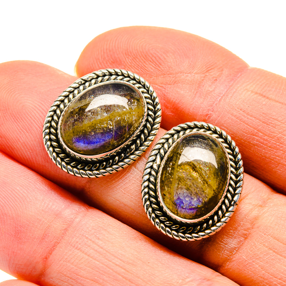 Labradorite Earrings handcrafted by Ana Silver Co - EARR411626