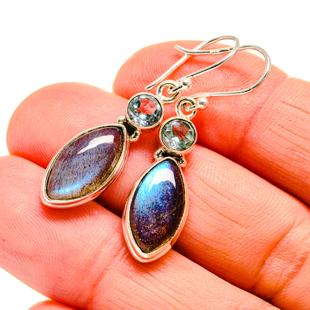 Labradorite Earrings handcrafted by Ana Silver Co - EARR411659