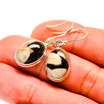 Peanut Wood Jasper Earrings handcrafted by Ana Silver Co - EARR411713