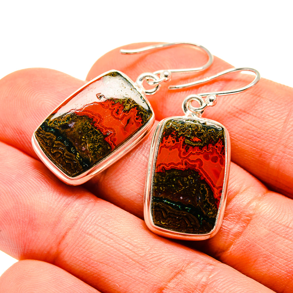 Moroccan Agate Earrings handcrafted by Ana Silver Co - EARR411723