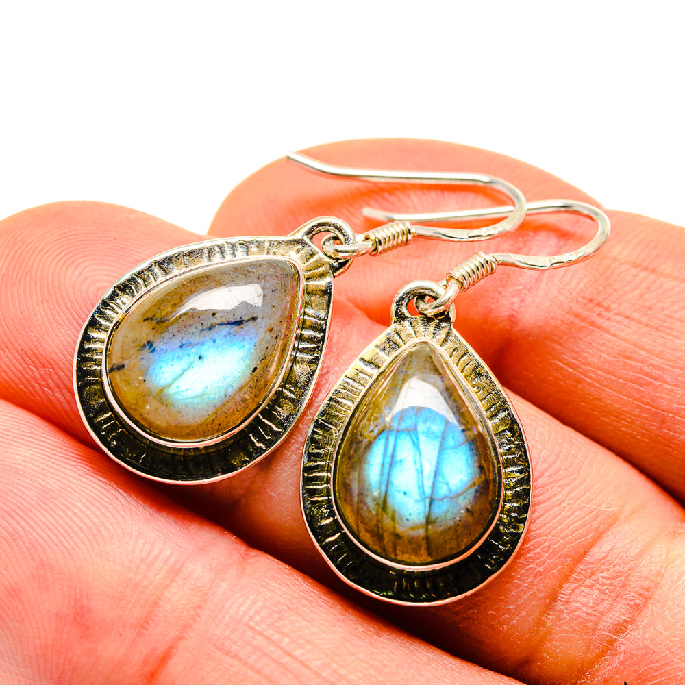 Labradorite Earrings handcrafted by Ana Silver Co - EARR411789