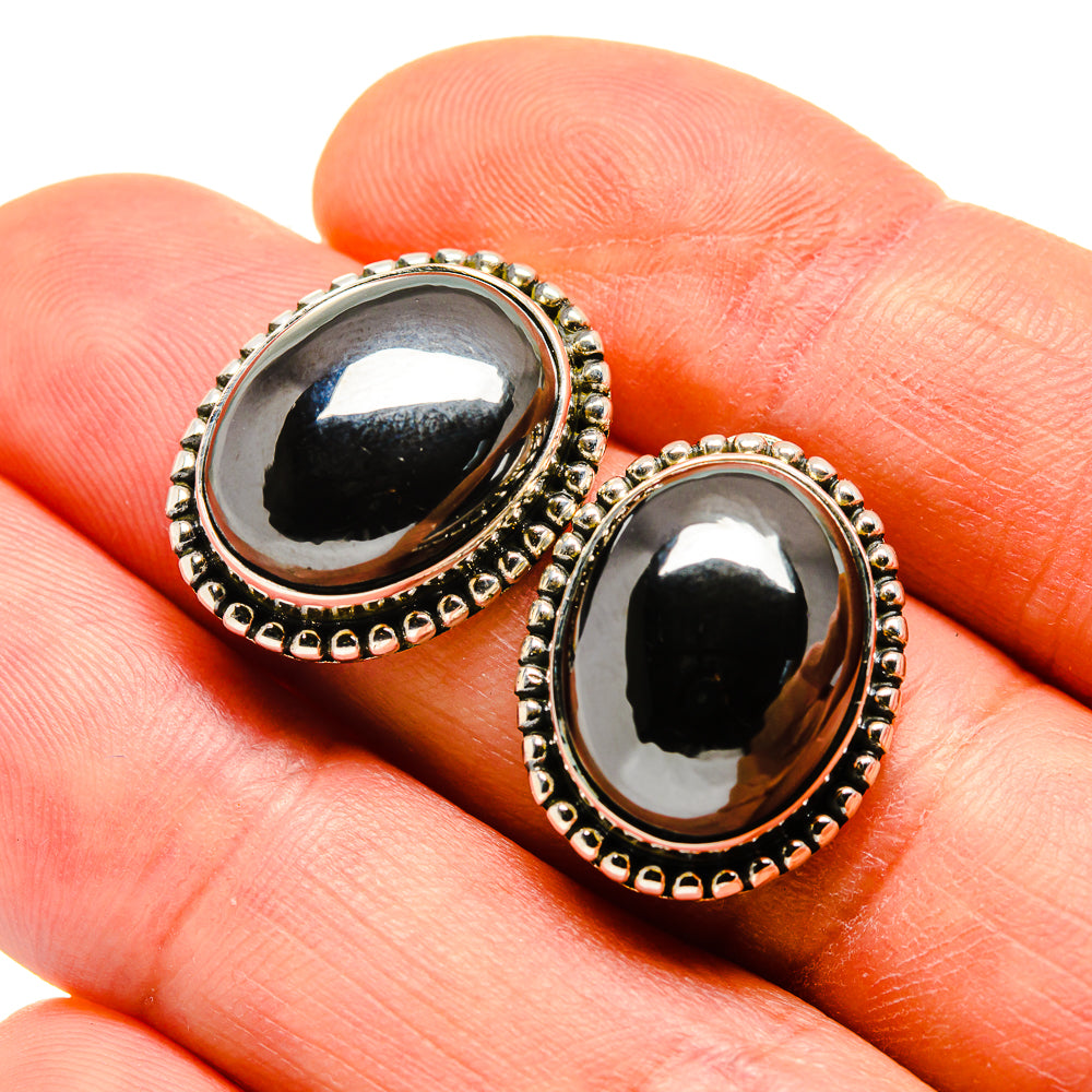 Hematite Earrings handcrafted by Ana Silver Co - EARR411820