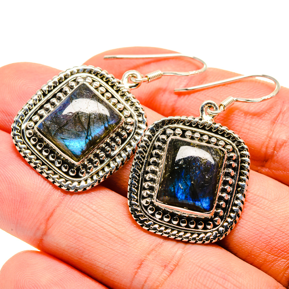 Labradorite Earrings handcrafted by Ana Silver Co - EARR411848