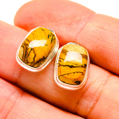 Picture Jasper Earrings handcrafted by Ana Silver Co - EARR411903