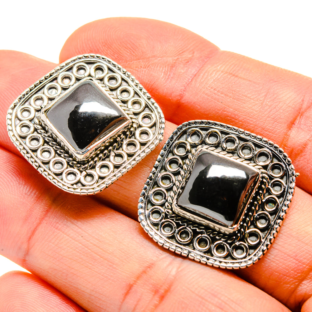 Hematite Earrings handcrafted by Ana Silver Co - EARR411905