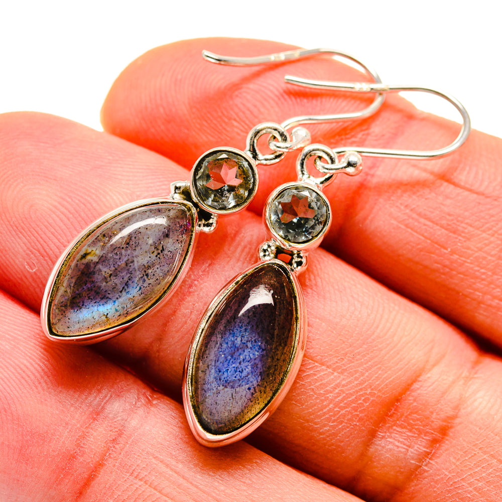 Labradorite Earrings handcrafted by Ana Silver Co - EARR411498