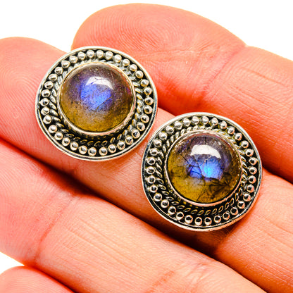 Labradorite Earrings handcrafted by Ana Silver Co - EARR411541