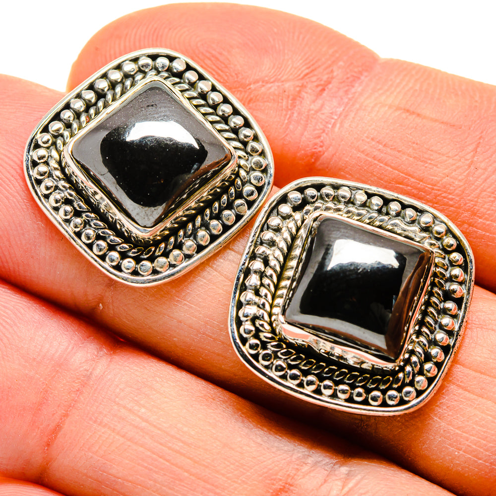 Hematite Earrings handcrafted by Ana Silver Co - EARR411970