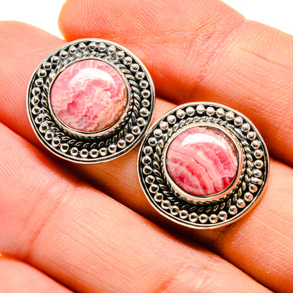 Rhodochrosite Earrings handcrafted by Ana Silver Co - EARR411978