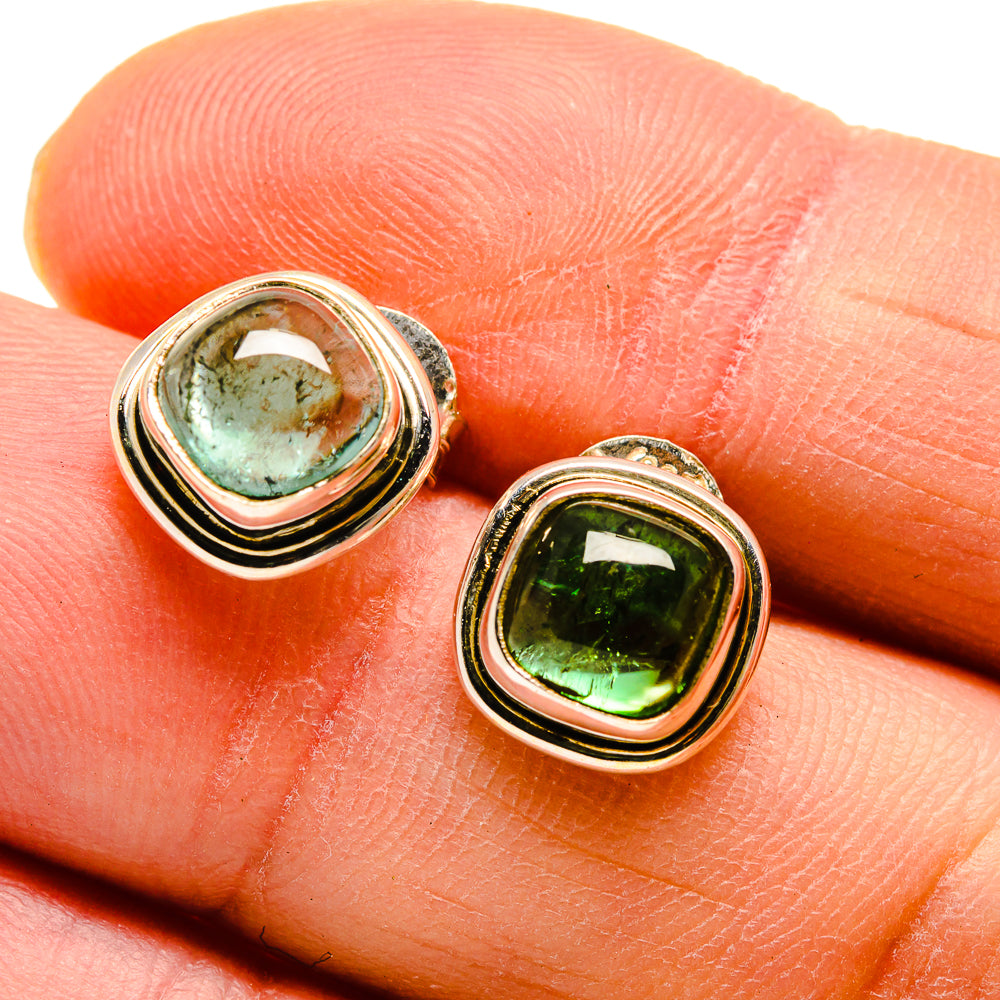 Green Tourmaline Earrings handcrafted by Ana Silver Co - EARR411986