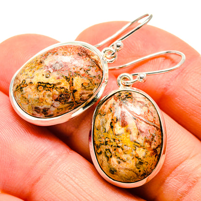 Poppy Jasper Earrings handcrafted by Ana Silver Co - EARR412027