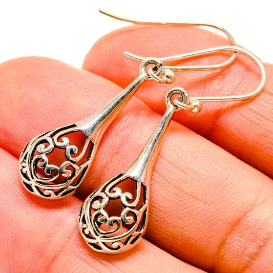 Engraved Earrings handcrafted by Ana Silver Co - EARR412028