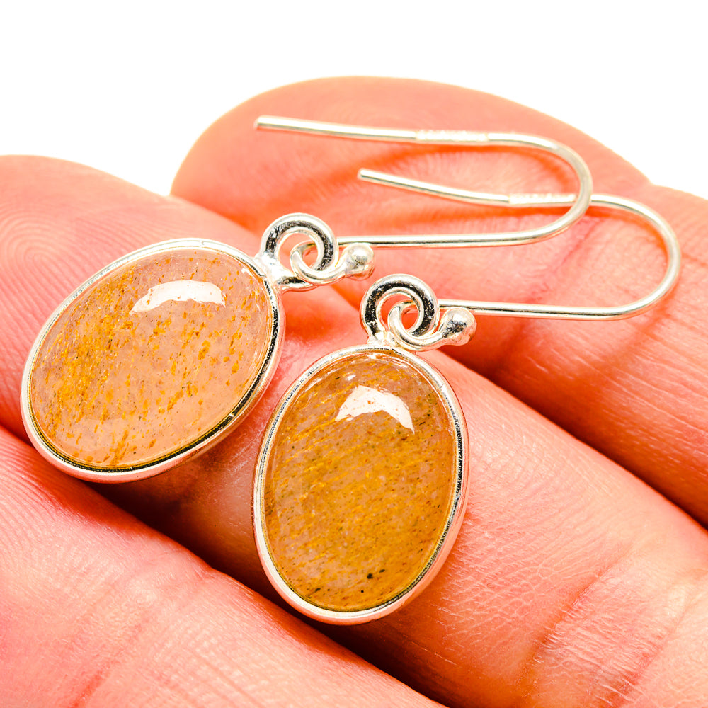 Rutilated Quartz Earrings handcrafted by Ana Silver Co - EARR412041