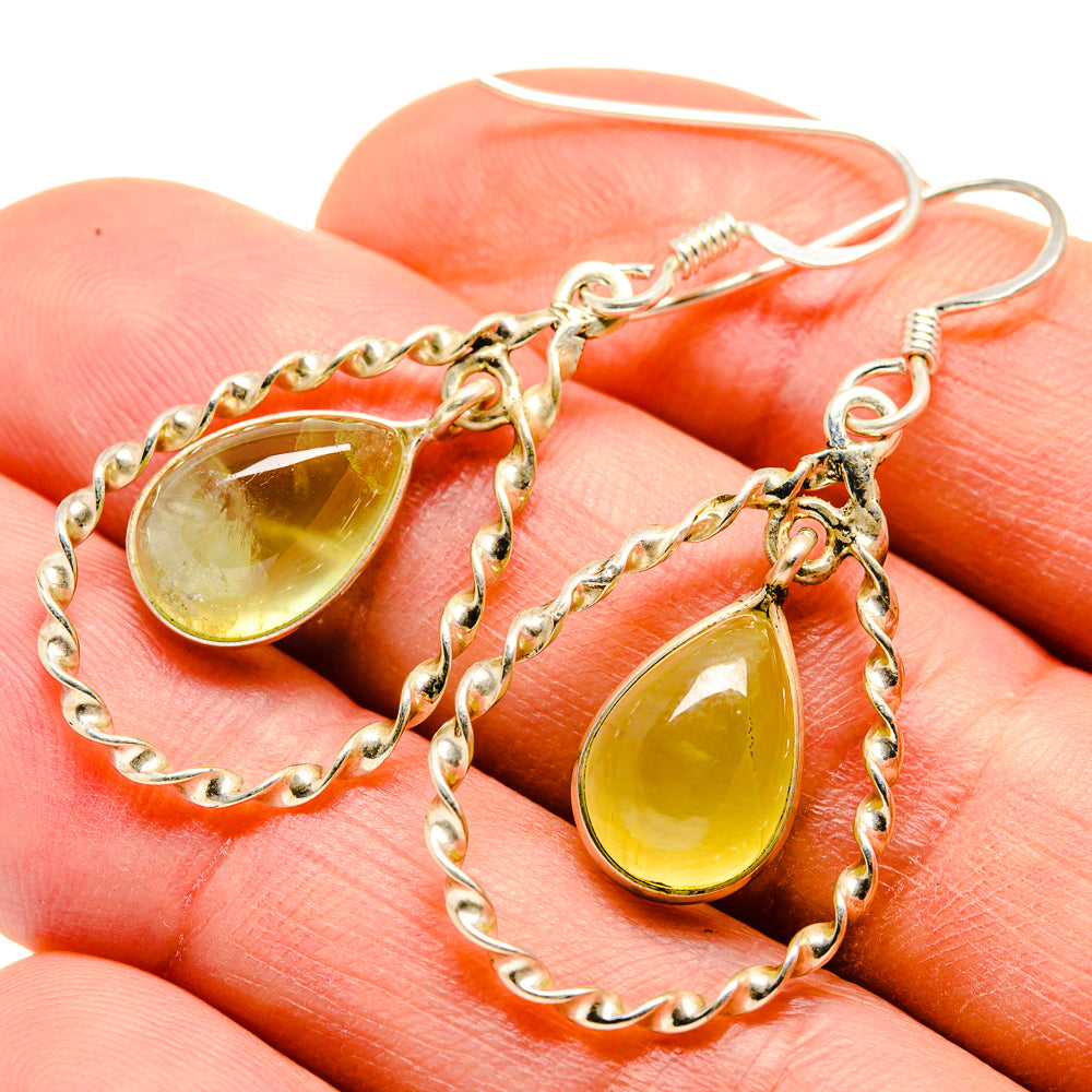 Prehnite Earrings handcrafted by Ana Silver Co - EARR412261