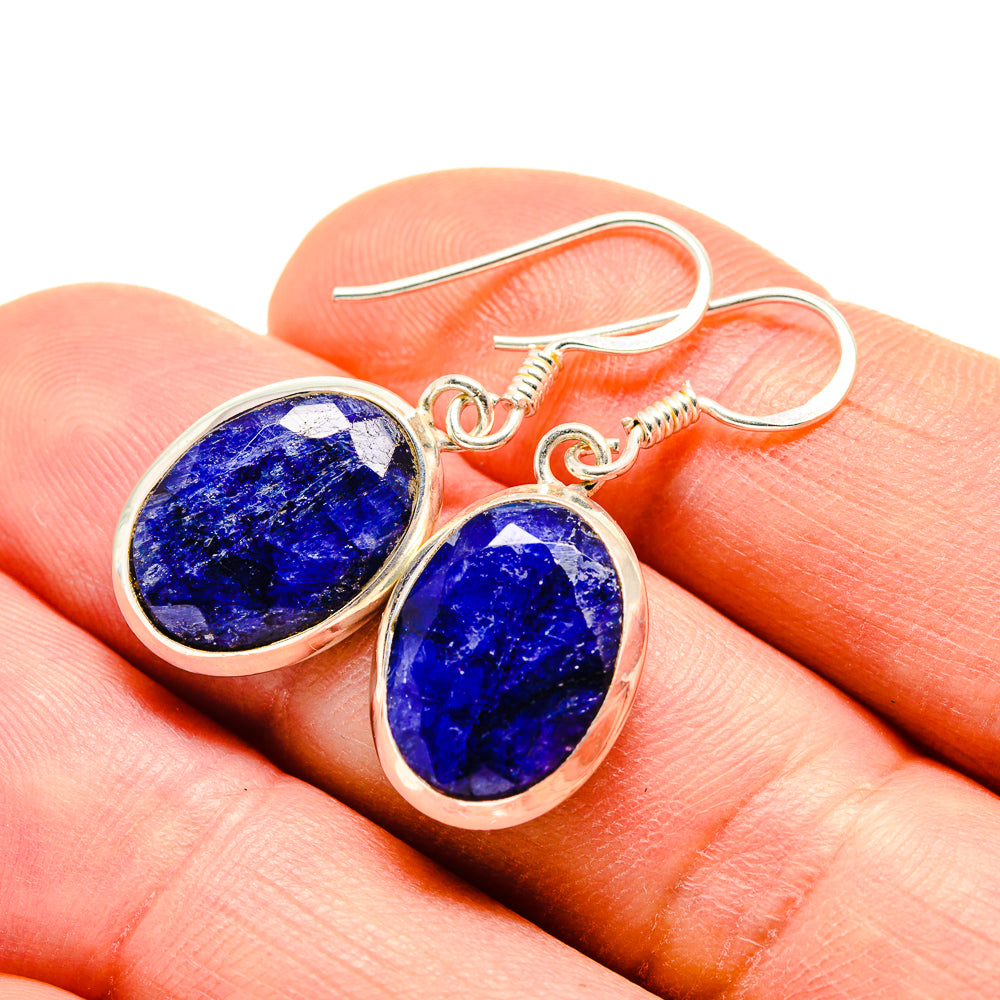 Blue Sillimanite Earrings handcrafted by Ana Silver Co - EARR412268