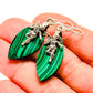 Malachite Earrings handcrafted by Ana Silver Co - EARR412274