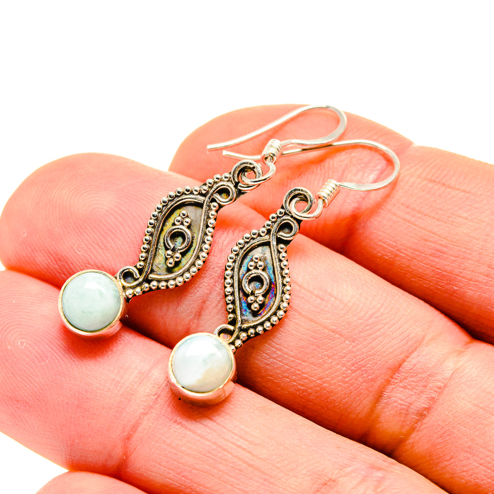 Larimar Earrings handcrafted by Ana Silver Co - EARR412277