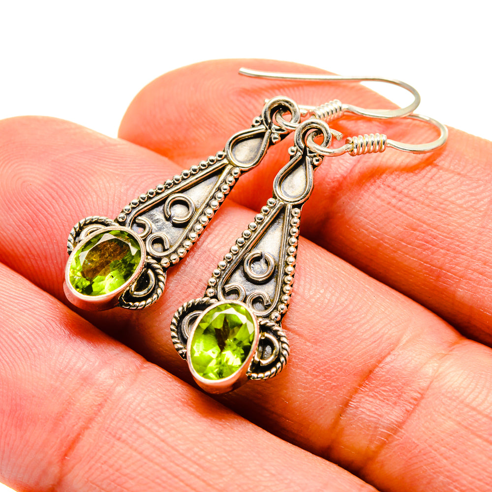 Peridot Earrings handcrafted by Ana Silver Co - EARR412410